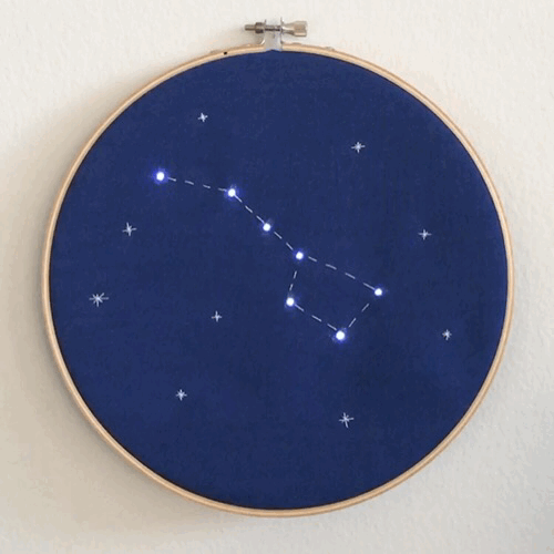 Constellation embroidery