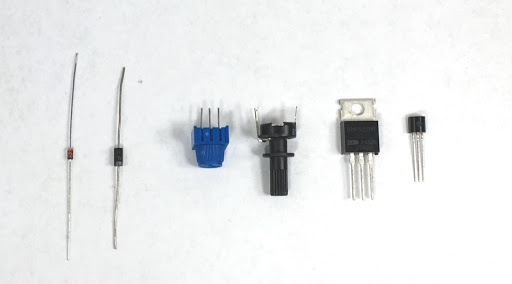 Diodes, potentiometers, and transistors