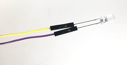 LED with extended leads