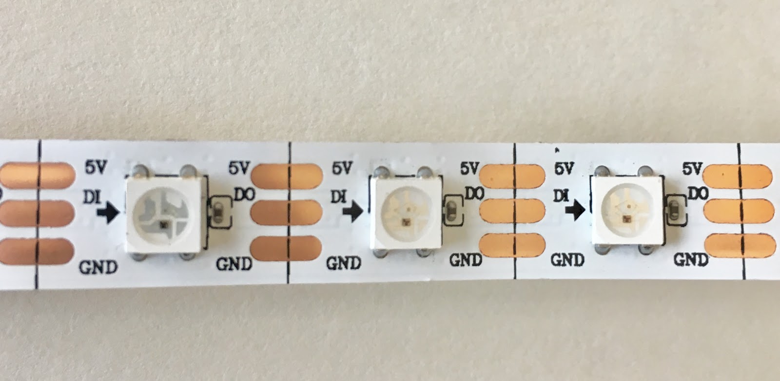 Addressable LED strips